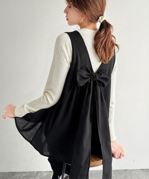 AYA×クラシカルエルフコラボ》洗練された背中で魅せる大人リボンの