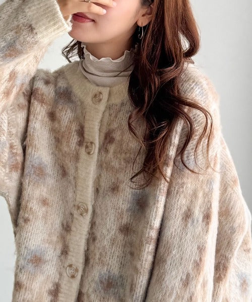 【新品未使用】LE.EMA モヘアタッチダブルボタンカーディガン タグ付き Le.ema(ルエマ)カーディガン 低 価格ファッション - le.ema ルエマ