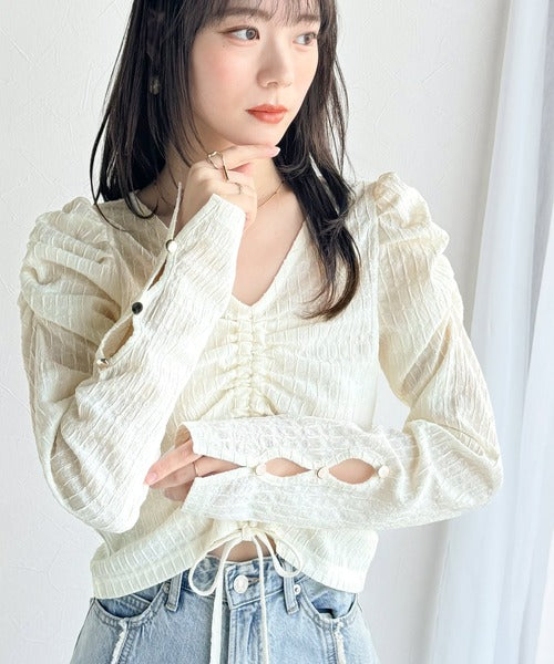 mily bilet】カジュアルな大人ガーリーテイスト。シャーリング