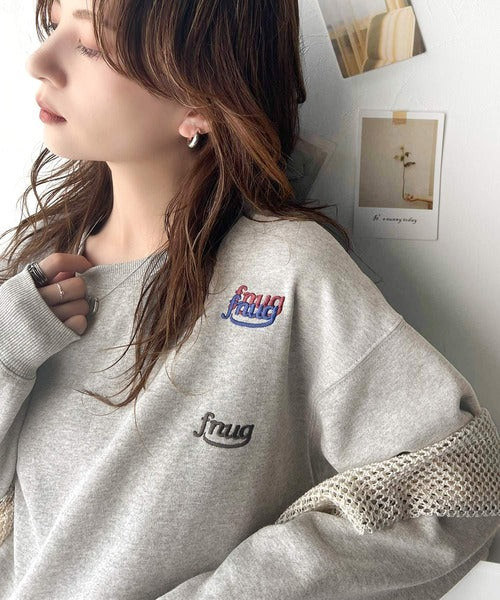 【Shinobu 　SLOANE】淑女のスウェット　ネイビー Shinobu SLOANE】淑女のスウェット ネイビー Shinobu SLOANE】淑女の