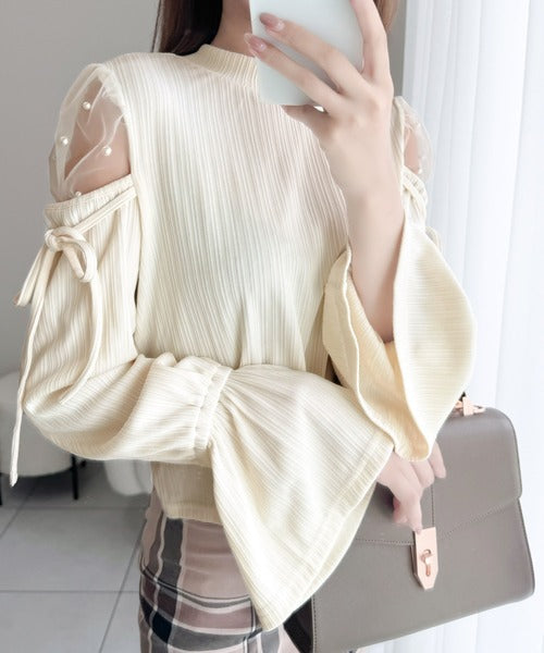 mily bilet】どこから見ても胸キュンな贅沢デザイン。肩チュール