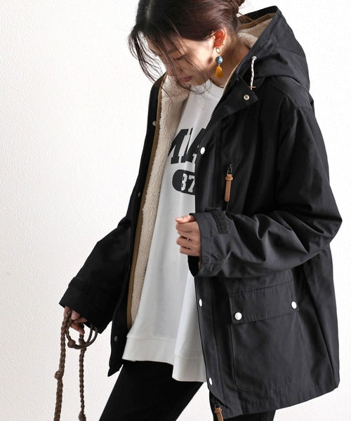 IENA マウンテンパーカー 36 ネイビー ファー取り外し可 IENA」 マウンテンパーカー 36 ネイビー レディース IENA マウンテン