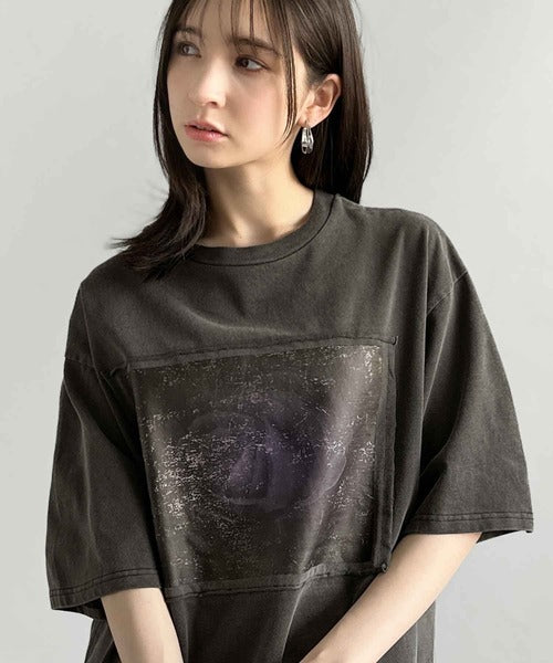 オリジナリティ。」ピグメント加工ダブルレイヤーデザインプリントT