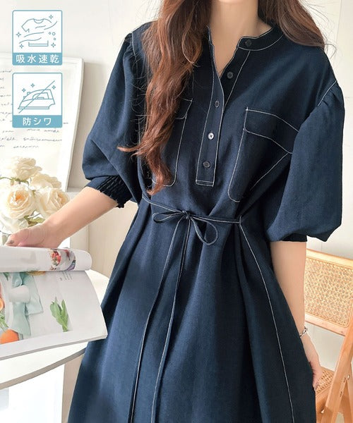 防シワ機能付き】主役級！さらりと着られるシンプル派のためのノー