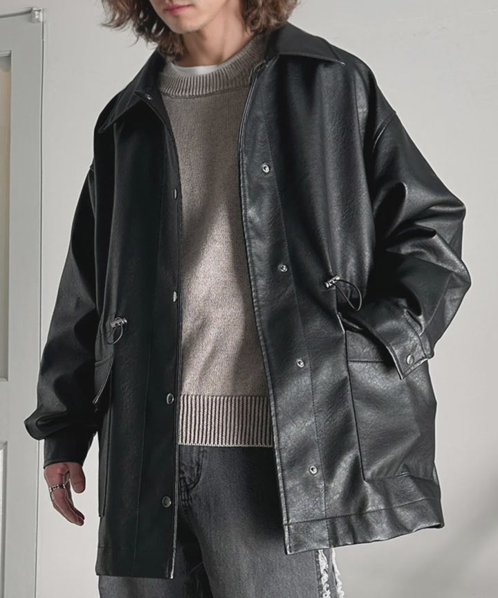 洗練された抜け感を纏う。ヴィンテージ風フェイクレザーウエスト