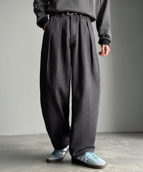 Classical Origin】「虜になる！」インツータックワイドバルーンデニム