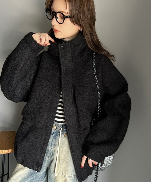 JaVa ジャバコラボ》大人の高見えカジュアル。テディシャギービッグ