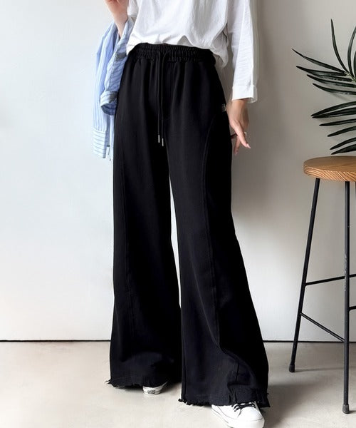 JaVaジャバコラボ》ディティールで差が付く。裾クラッシュ裏毛美脚