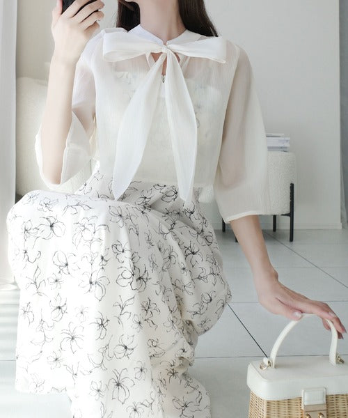 mily bilet】透け感コーデ でつくる、映えガーリー。前後2WAY花