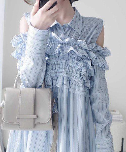 mily bilet】袖取外し可能で着こなし自在！マルチウェイビスチェ