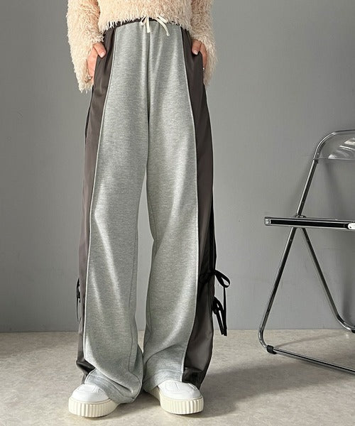 ルネ♡サイドリボン　パンツ セール】【mily bilet】ゆるっとキメて、ちゃんと可愛い。サイド