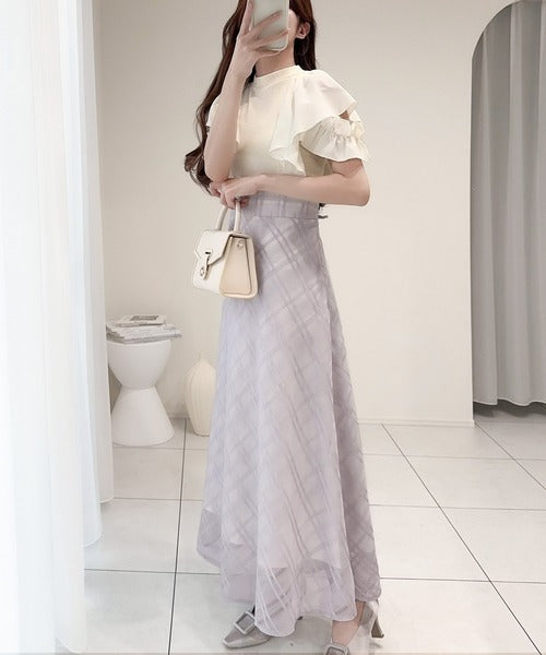 グレースクラス　ドレープスタープリントワンピース　一度のみ着用 スタープリントミニワンピース / GRACE CONTINENTAL | GRACE