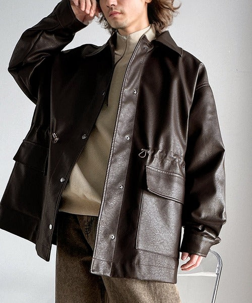 洗練された抜け感を纏う。ヴィンテージ風フェイクレザーウエスト