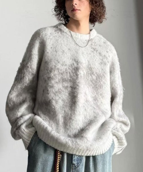Classical Origin】「まるで毛布。」モヘアライクシャギー素材クルー