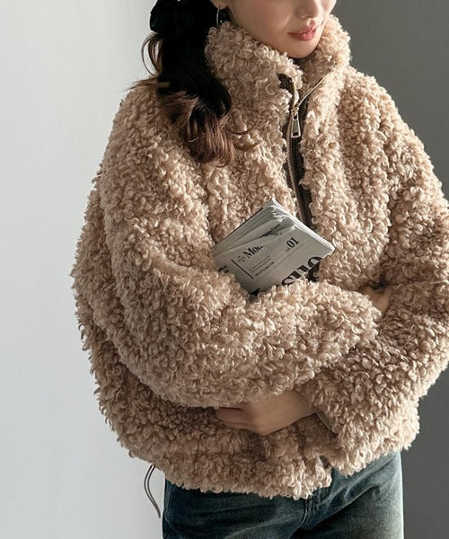値下げ中】allureville フェイクプードルファーブルゾン mily bilet