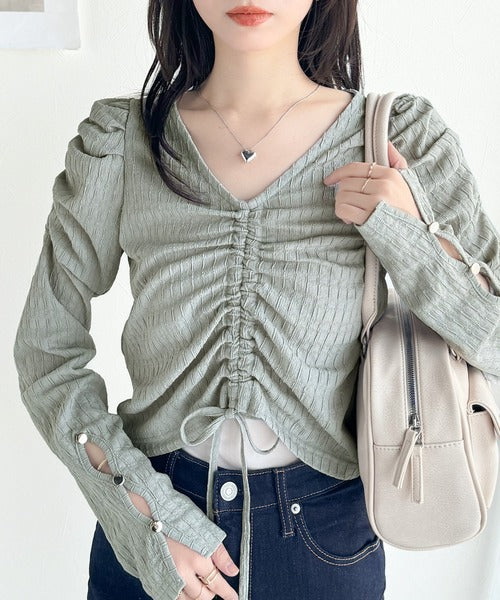 mily bilet】カジュアルな大人ガーリーテイスト。シャーリング