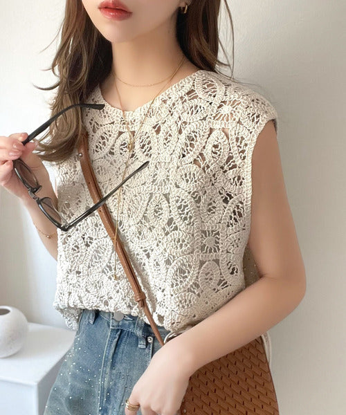 ガリャルダガランテ　チュニック　ワンピース　トップス　クロシェ　レース ガリャルダガランテ チュニック ワンピース トップス クロシェ レース