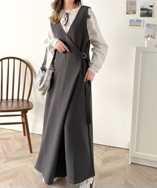 楽チンなのにキチンと魅せ！2wayラップオールインワン ce1070071