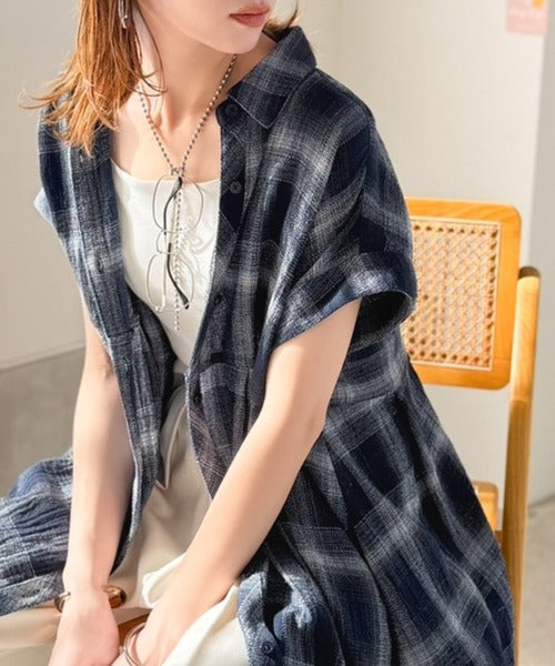 気分はリゾート♪大人可愛いチェック柄がポイント。パナマ風フレンチ