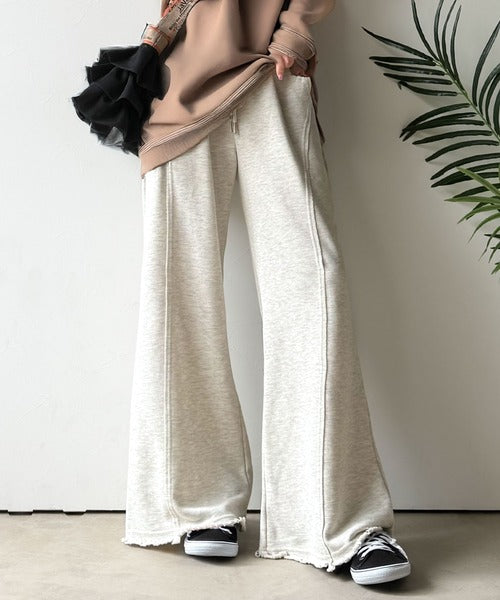 JaVaジャバコラボ》ディティールで差が付く。裾クラッシュ裏毛美脚