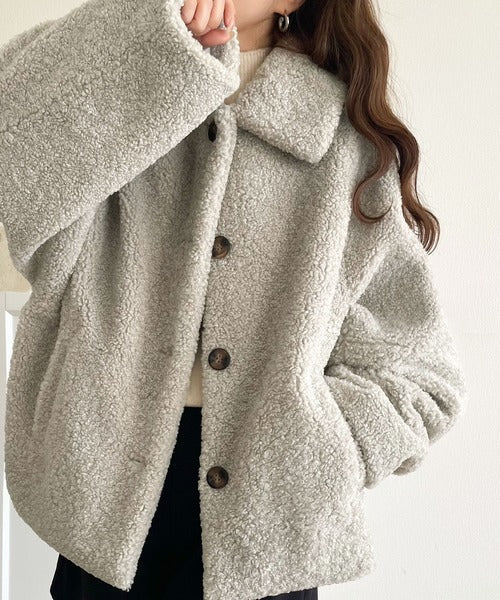 CADUNE ボアジャンアイボリー 美品 サイズ36 トランテアンソンドゥ 