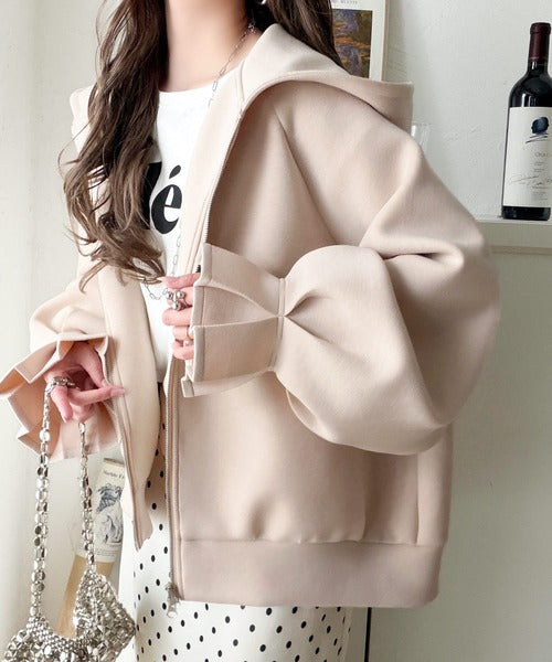 ふんわり、ゆったり、袖にキュン♪ダブルジップキャンディスリーブ