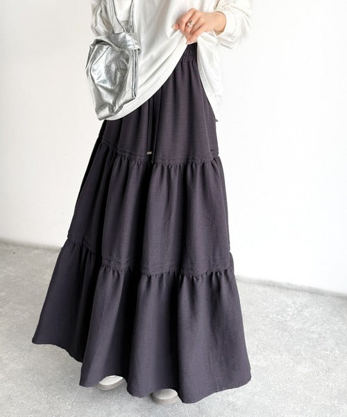 【ダンスクイーン】【新品】ティアードスカート2931 セール】個性放つ1枚。イレギュラーデザインティアードスカート