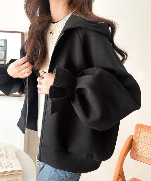 ふんわり、ゆったり、袖にキュン♪ダブルジップキャンディスリーブ