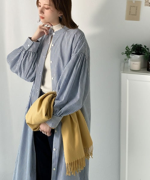 ⭐️お値下げしました！ フランス、貴重な藍染めヴィンテージ　 ワンピース風シャツ ⭐️お値下げしました！ フランス、貴重な藍染めヴィンテージ