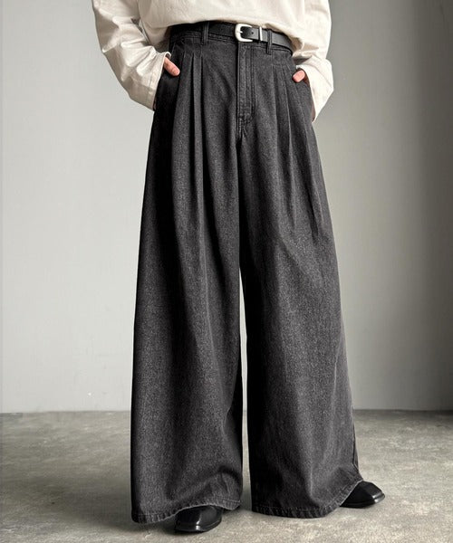 Classical Origin】「贅沢シルエット。」3タックワイドデニム