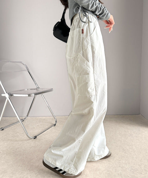 JaVa ジャバ別注》ワイドな今っぽシルエット☆メンズライク裾ドロスト