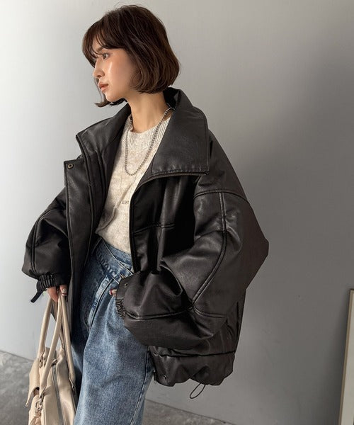 JaVa ジャバコラボ》寒さ知らずの防寒力！高級感あふれる中綿フェイク