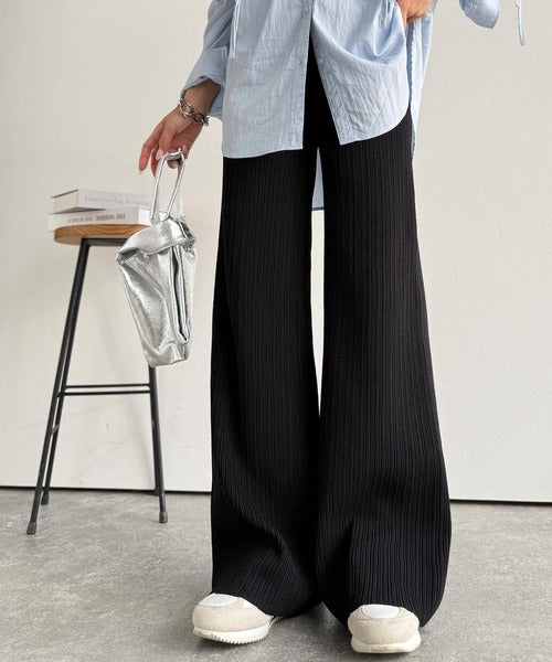 ✨美品✨Paloma Wool 大人気メランジリブニットパンツ スペイン製 美脚 006_1db8757e-7b36-4c17-869a-