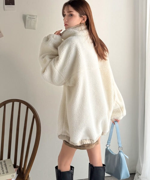 JaVaジャバコラボ》冷え知らず＆洒落見えアウター。あったかボア異素材