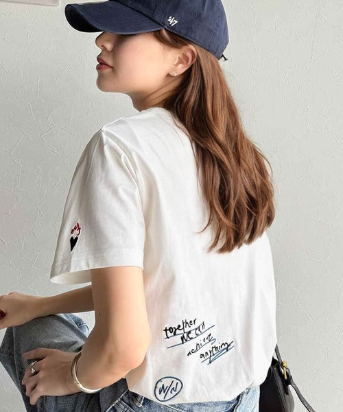 sustaina+】アートのように刺繍が映える。オーガニックコットン100