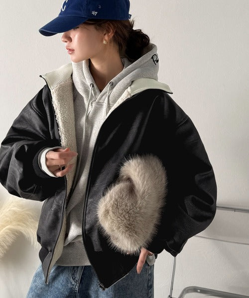 JaVaジャバコラボ》気分に合わせて変化を楽しむ。2wayフェイクレザー