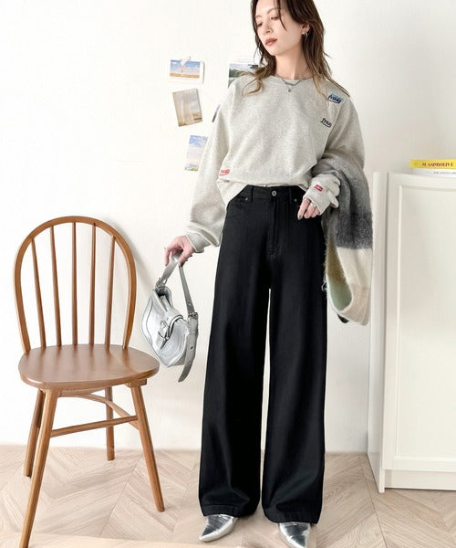 美シルエット。ハイウエストルーズデニムパンツ ce0900001 – Classical Elf