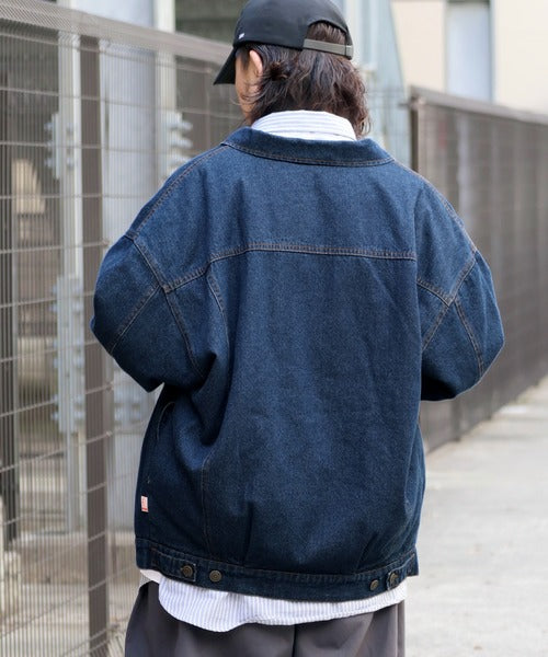 JAVAジャバコラボ》ゆるっとラフシルエット 裏キルティングBigデニム 