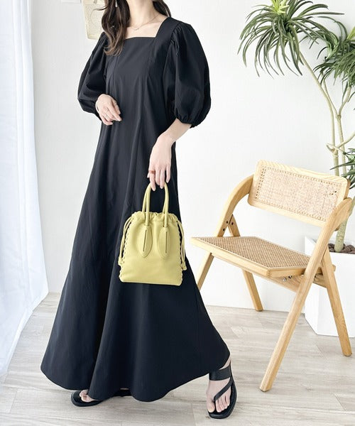 1枚でスタイリング完成！前後2wayボリュームスリーブワンピース  