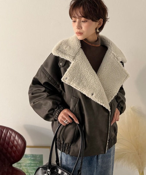 Classical Evon】着こなす、こなれ感。ヴィンテージ加工ライダースボア