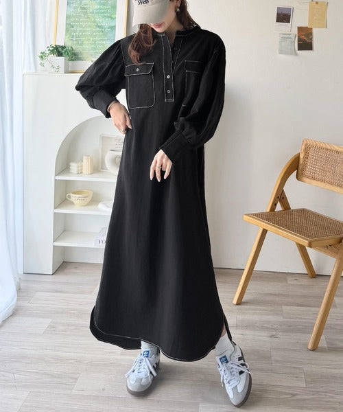 防シワ機能付き】主役級！さらりと着られるシンプル派のためのノー