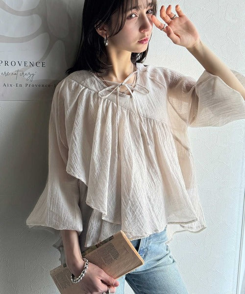 ALAIA フリルメッシュブラウス ALAIA フリルメッシュブラウス ALAIA フリルメッシュブラウス