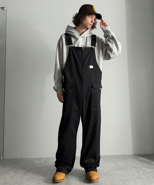 Classical Origin】Front-Zip Loose Overalls／フロントジップ