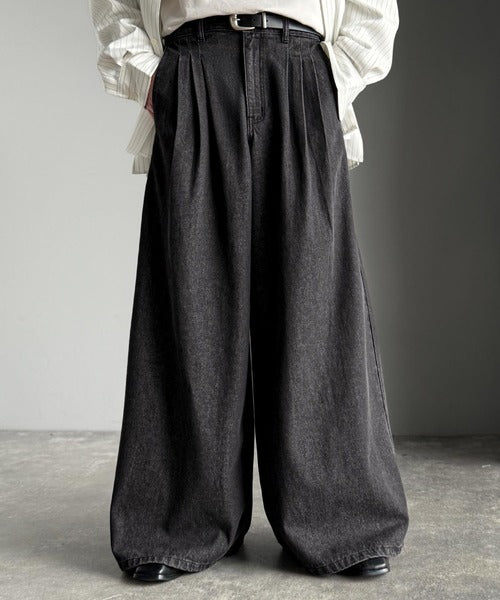 Classical Origin】「贅沢シルエット。」3タックワイドデニム