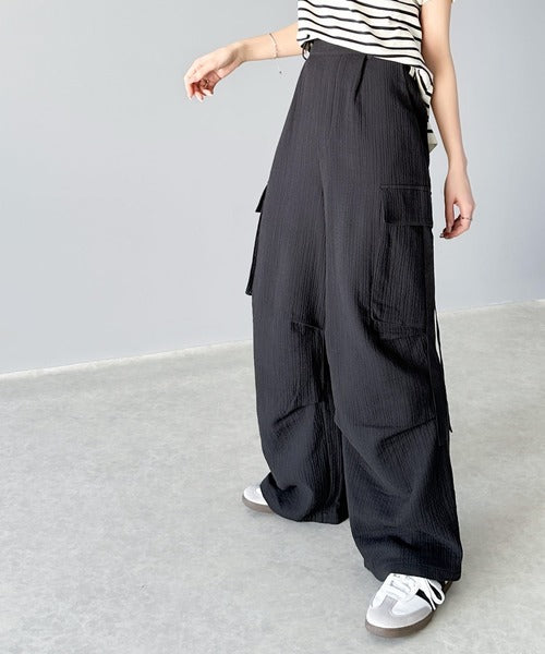 Javaジャバコラボ》ガーゼ素材で涼やか。楊柳ダブルガーゼサイドリボン