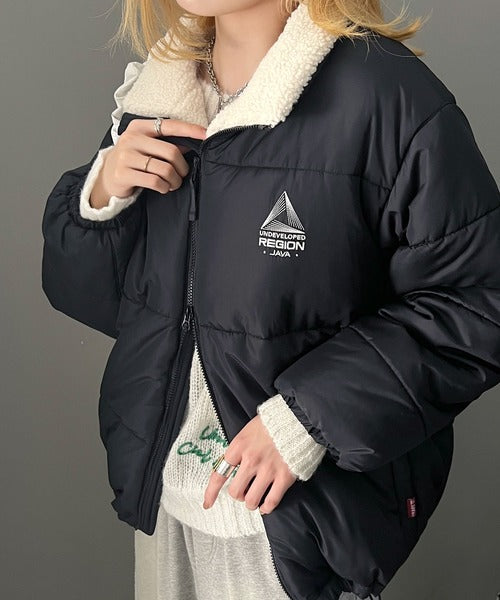 最終お値下げ　yori コットンキャンディバルーンジャケット OandI ジャケット ノーカラージャケット シアージャカードバルーン