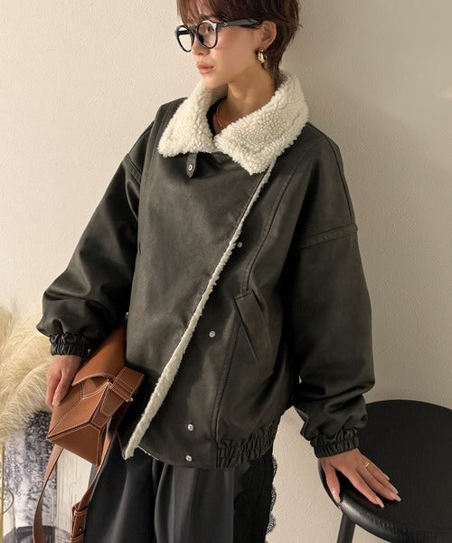 Classical Evon】着こなす、こなれ感。ヴィンテージ加工ライダースボア