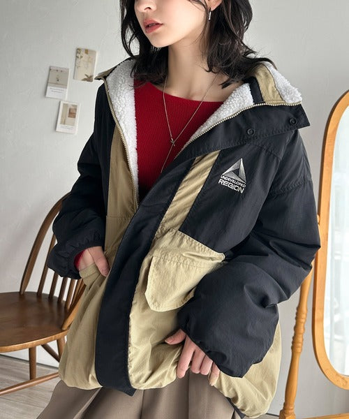 Javaジャバコラボ》トレンドライクNO.1。2wayリバーシブルジップアップ