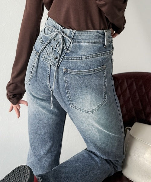 mily bilet】きゅんと恋する後ろ姿。バックリボン美脚ストレッチフレア