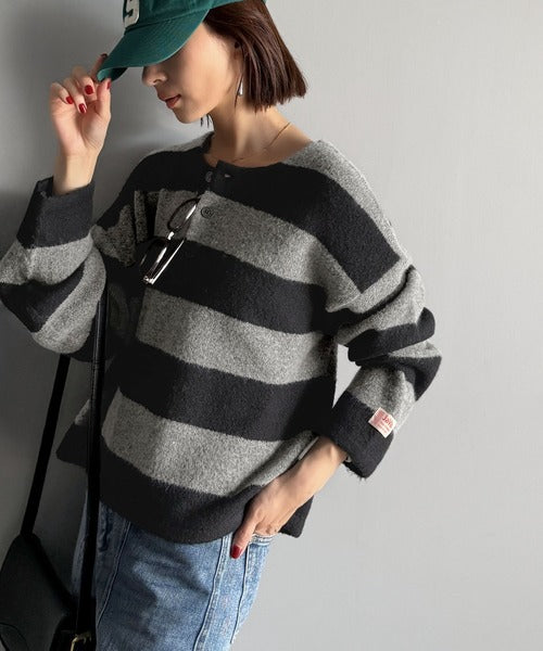 JaVaジャバコラボ》ボーダー＆無地で大人女子のリアルバイ◎ヘンリー